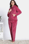 Zivame Soft Snuggles Fur Jacket - Beet Red — thumbnail 4